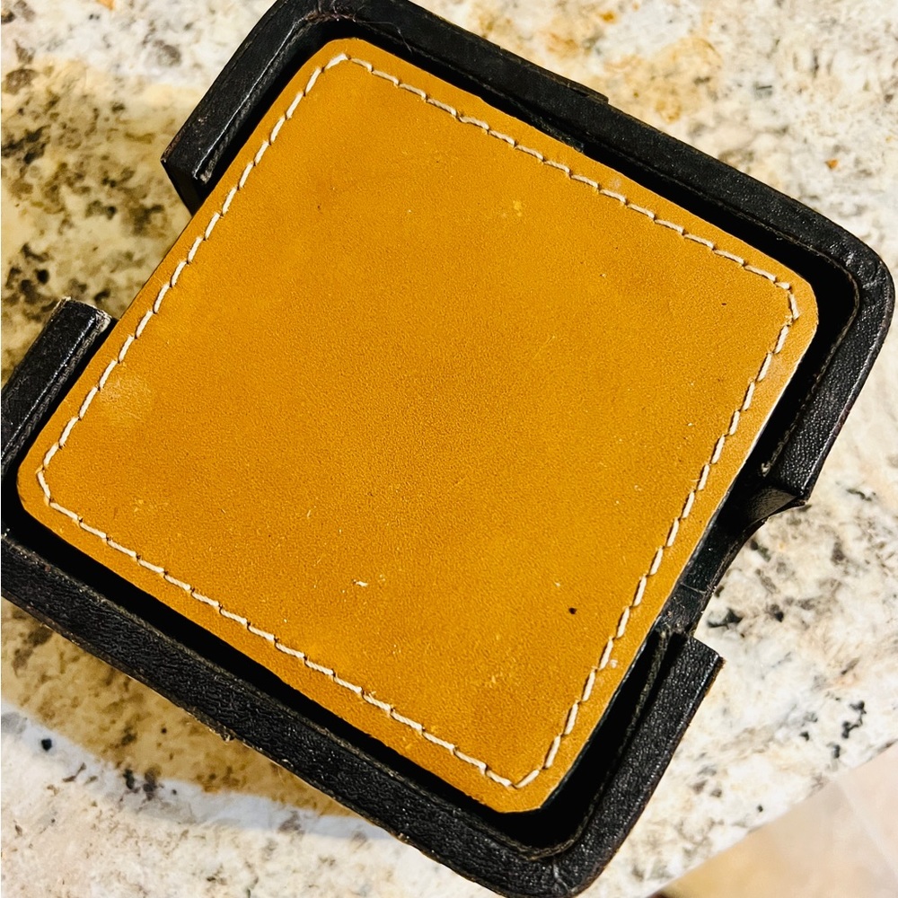Set of coasters in box